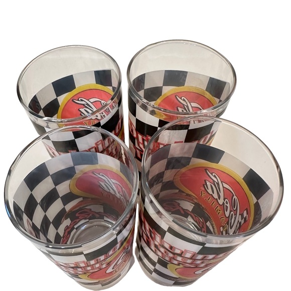 Coca Cola Nascar Racing Glasses (4) - Picture 5 of 7